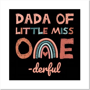 Dada Of Miss Onederful 1St Birthday Girl Posters and Art